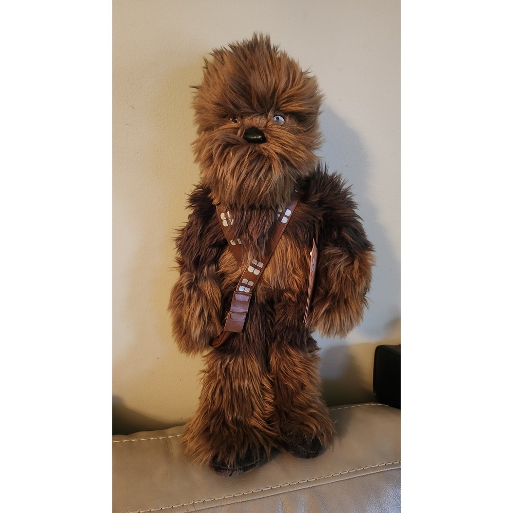 Disney Store Star Wars Chewbacca Plush 20" Wookie Chewy Stuffed Animal Toy EUC